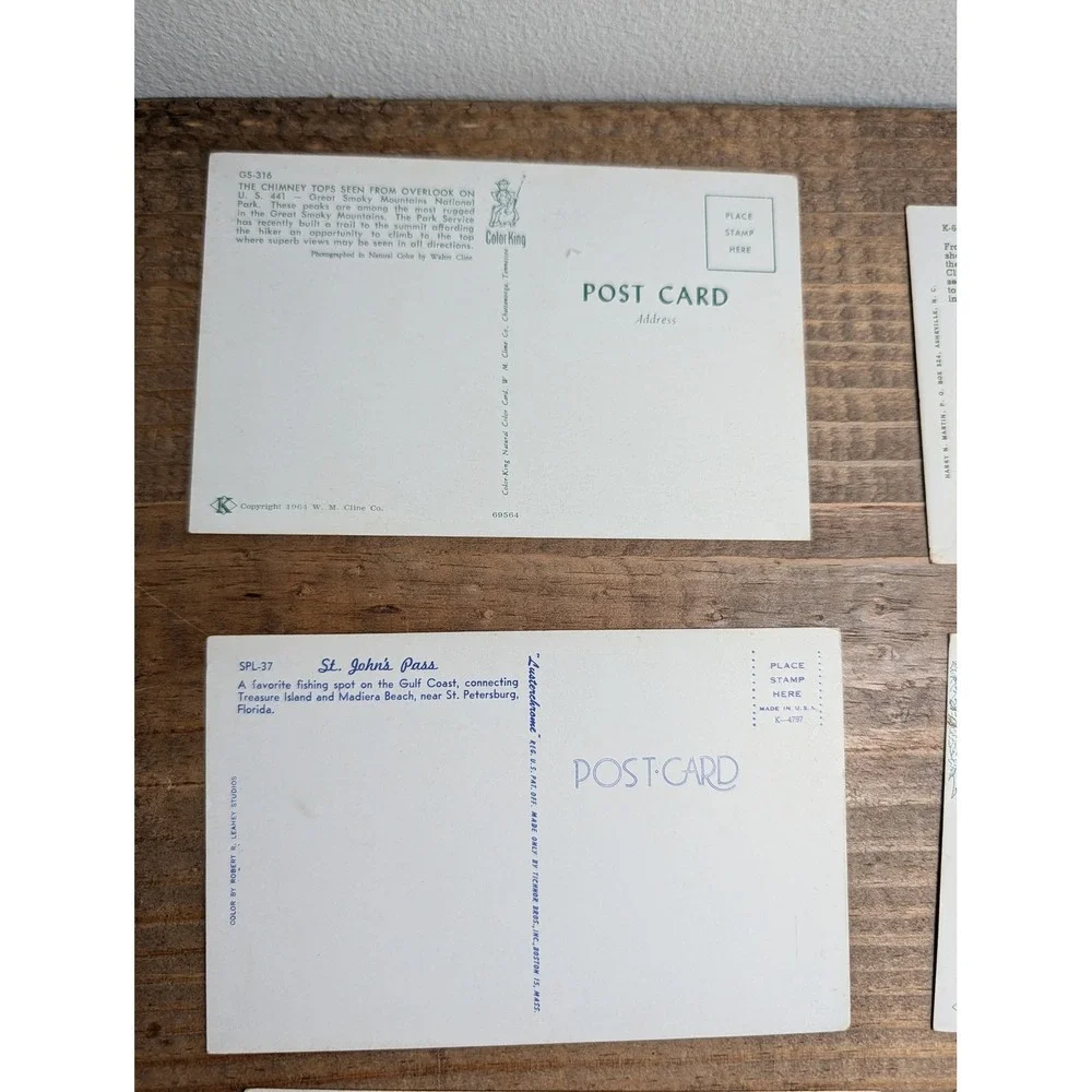 Vintage Unused Postcard Lot 11ct Scenic Travel Florida Arizona Chrome Era Retro